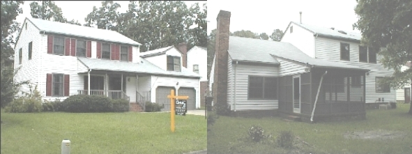 both.jpg, Front and Rear Views of our New Home.